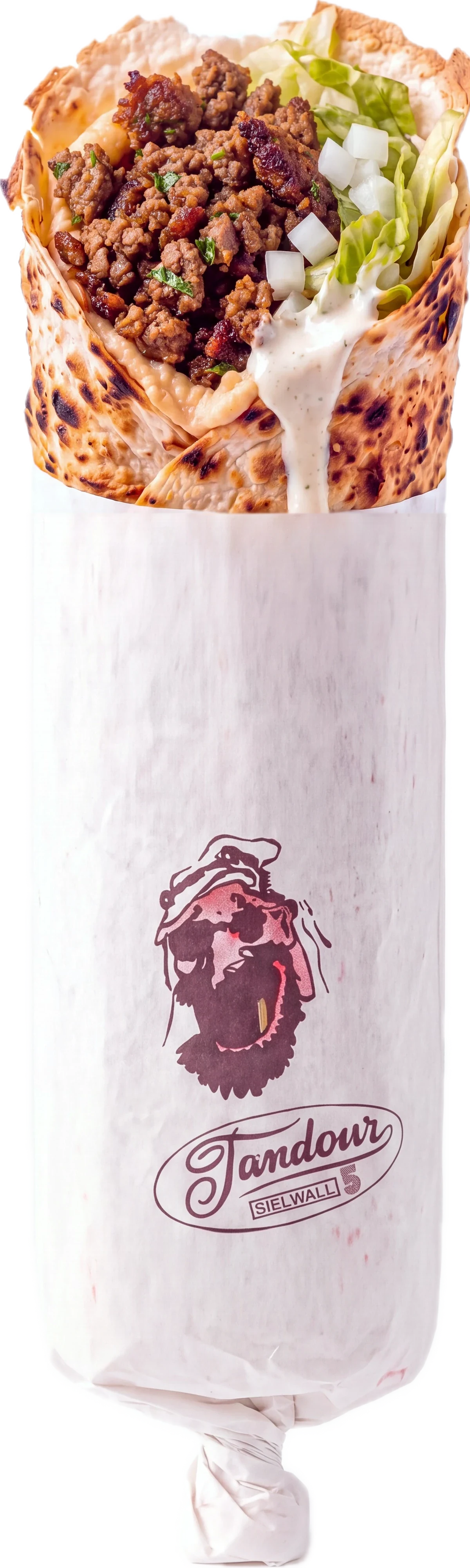 Rollo Dul Kebab im Tandour-Papier